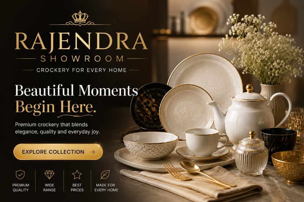 Rajendra Showroom – Crockery For Every Home | Beautiful Moments Begin Here